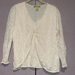 Sigrid Olsen cream color sweater